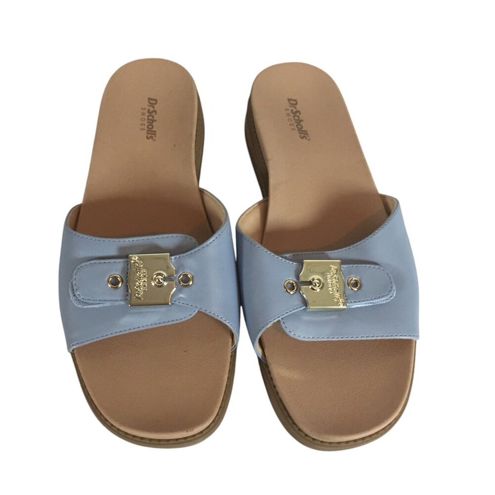 Dr. Scholls Women’s 11/42 Slide Island Icon Blue Sandals